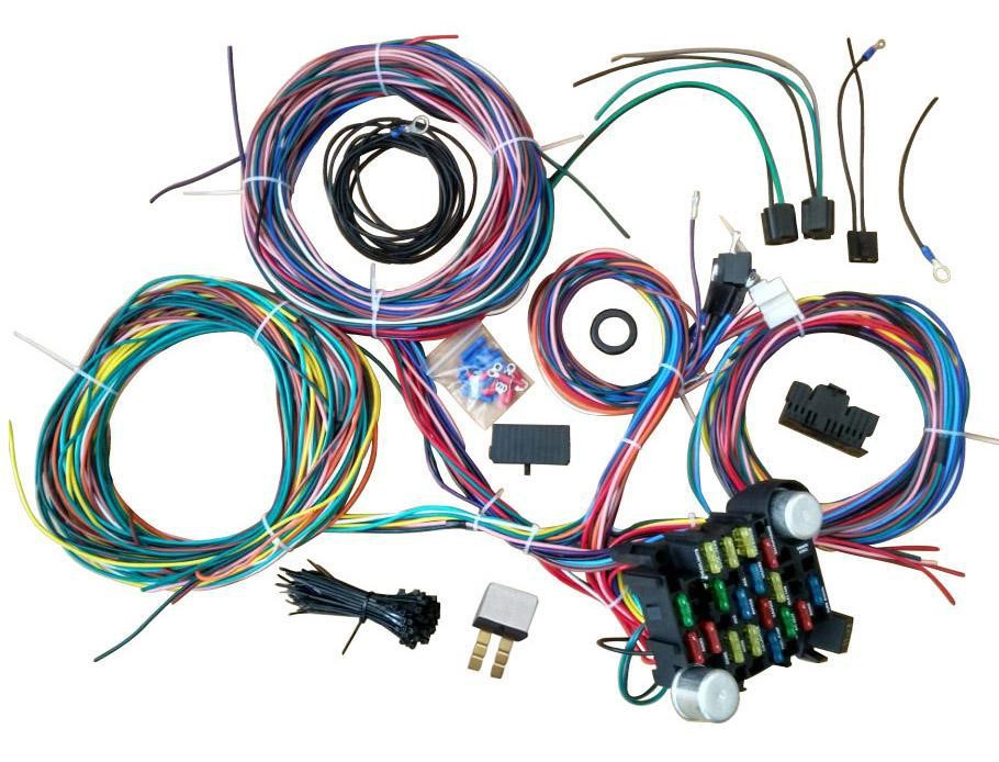 Universal 21 Circuit Body Harness Kit - includes Headlight (...